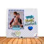 Azulejo dia dos avós para avô com foto