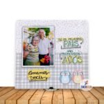 Presente para avós Azulejo quadro personalizado com foto