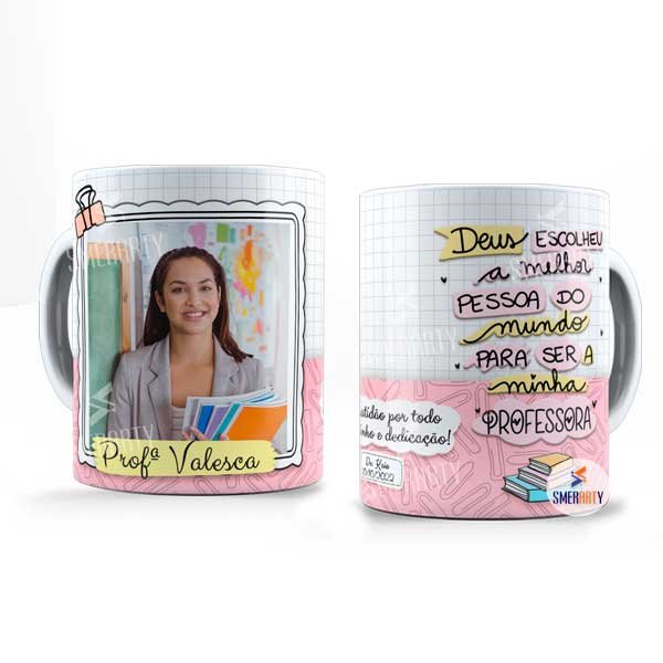 Caneca Deus escolheu a melhor professora