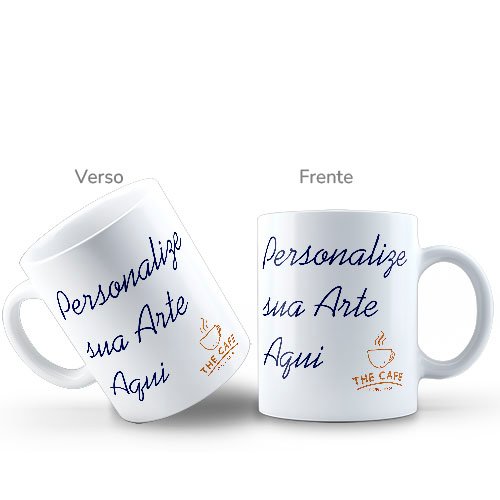 Caneca de Porcelana do Seu Jeito: Branca