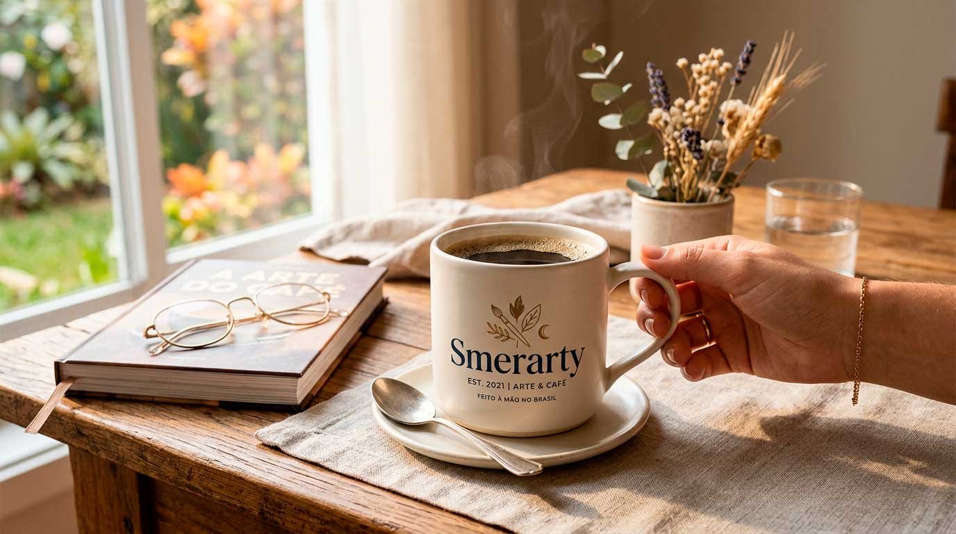 Caneca de porcelana personalizada por sublimação