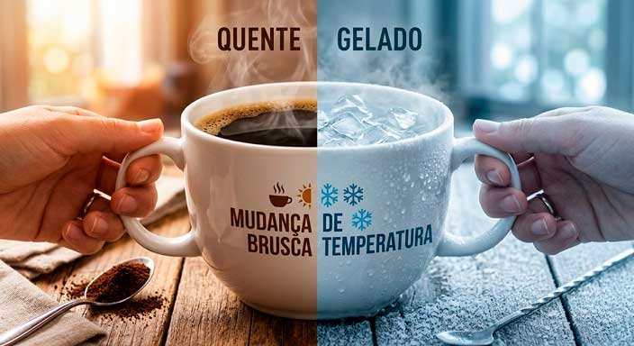 Cuidados com choque térmico em caneca personalizada